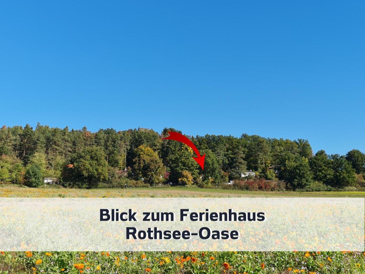 Ferienhaus Rothsee-Oase Ideale Ausgangslage Mit Tollem Ausblick, Sauna Und Privatem Garten Roth  Buitenkant foto